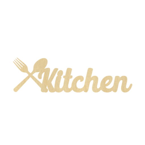 scritta-kitchen-in-legno-betulla